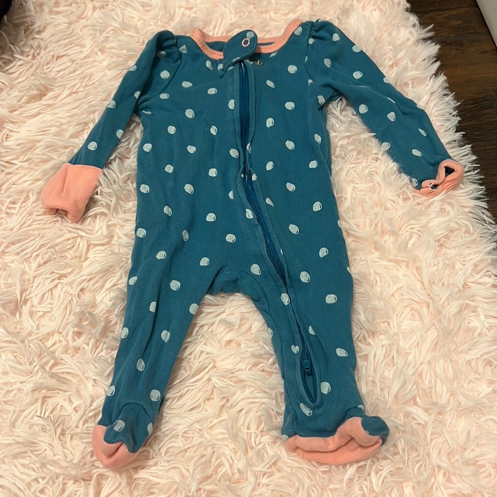 Newborn footed onesie